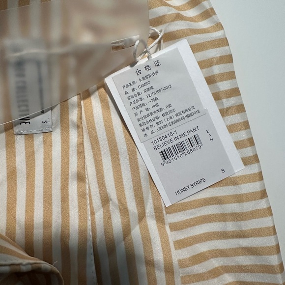 c/meo collective yellow and white striped pants Size S - Picture 5 of 8